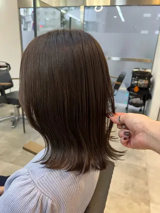 ミディアム カラー 🥀韓国ヘア🥀 宮津真菜のヘアスタイル