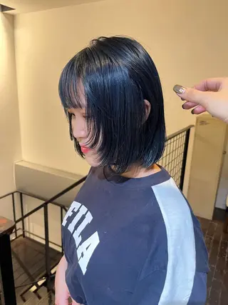 ミディアム カラー aya/メンズヘア/ メンズカット/ボブのヘアスタイル