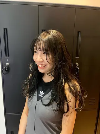 ロング カラー 今井 香奈恵のヘアスタイル