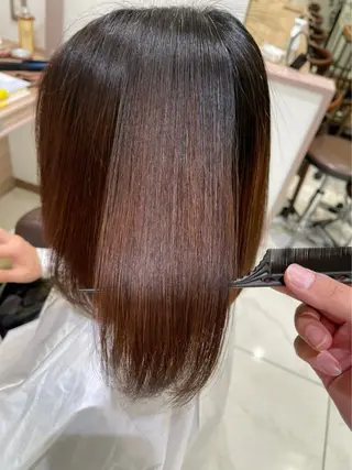 ミディアム カラー パーマ 髪質改善/レイヤー 🫧山本勇輝🫧のヘアスタイル