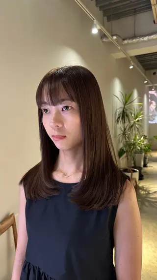 ミディアム 太田 渚遊のヘアスタイル