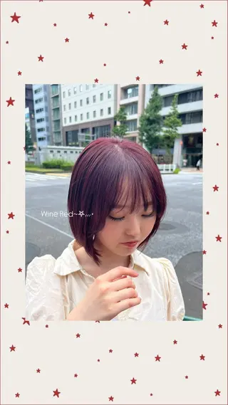 カラー air横浜所属・chihiro" 艶髪×透明感カラーのヘアスタイル