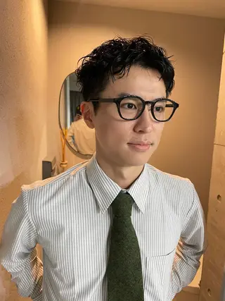 ショート パーマ メンズ 吉田一輝 外国人パーマのヘアスタイル