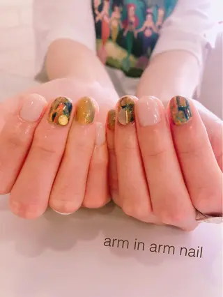 ネイル arm in arm ︎✿Yamamotoのマツエク・マツパデザイン