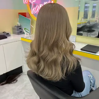 セミロング I S所属・🌿透明感カラー‪ 縮毛矯正✨かずきのヘアスタイル