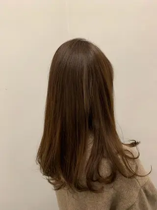 セミロング カラー 縮毛/ショート/ ボブ/レイヤー/小原のヘアスタイル