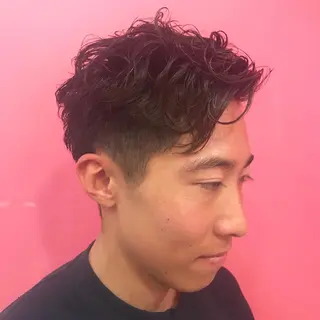 ショート パーマ メンズ Vir by browのヘアスタイル