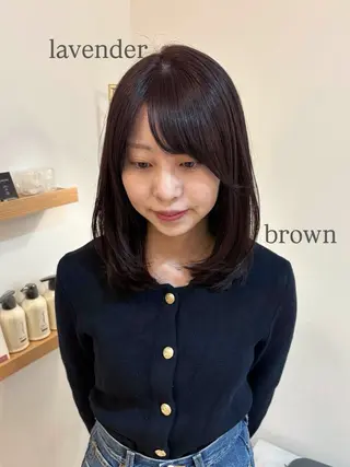 ミディアム 似合わせ/ベージュ /レイヤー/りほ🤍のヘアスタイル