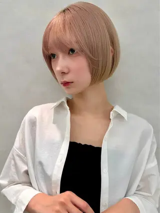 ショート カラー ショートモデル募集/ 美髪縮毛矯正💎萌のヘアスタイル