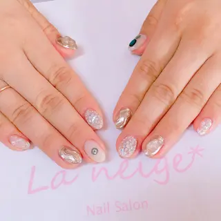 ネイル La neige* yuki 🥯🍑のネイルデザイン