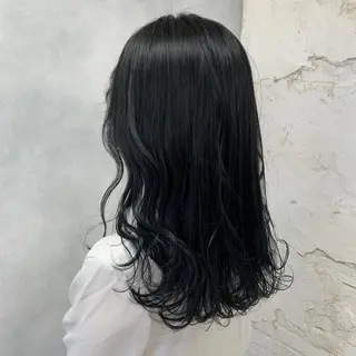 ロング カラー パーマ ヘアアレンジ メンズ キッズ ネイル マツエク・マツパ nameless髪質 改善ブリーチ心斎橋のヘアスタイル