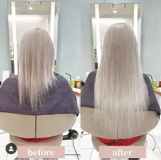 カラー カラーとエクステ 🌟エクステのヘアスタイル