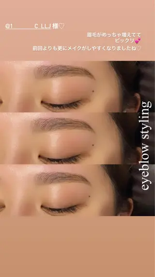 アイブロウ Earth coiffure beaute長野稲田店所属・林 愛子のマツエク・マツパデザイン