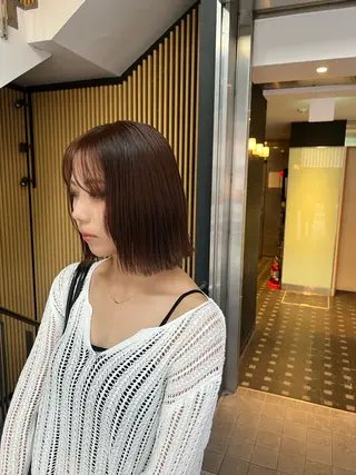 ミディアム ハイトーンカラー 坂本 翼のヘアスタイル
