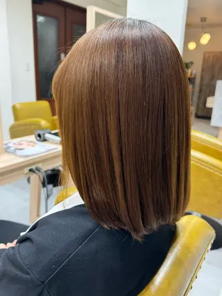 セミロング 大内 カオリのヘアスタイル