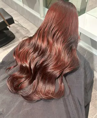 ロング カラー ヘアアレンジ KEIJI CLASS所属・大阿久 華恋のヘアスタイル