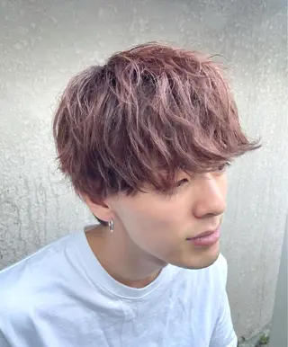 ミディアム カラー パーマ メンズ 🔱メンズパーマ特化 🔱山下和輝のヘアスタイル