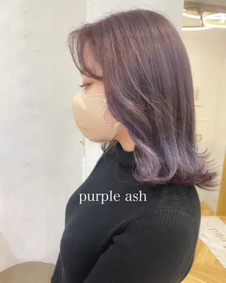 ミディアム カラー ♥️ブリーチ/ボブ/ レイヤー♥️maiのヘアスタイル
