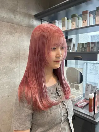 セミロング カラー デザインカラー/ kanae🌱のヘアスタイル