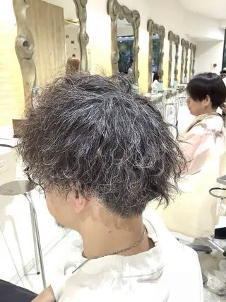 パーマ メンズ 松吉 純平のヘアスタイル