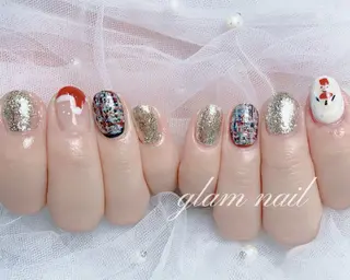 ネイル エツメ💅 長さだし🎀デザインのネイルデザイン