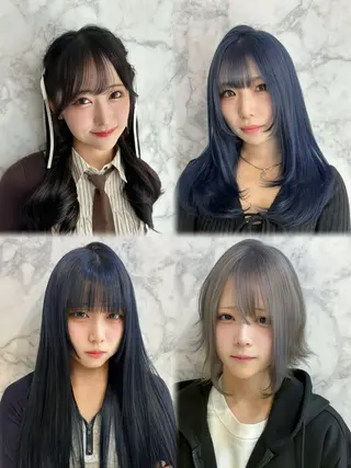 カラー 🍒しの🍒 ハイトーン/カットのヘアスタイル