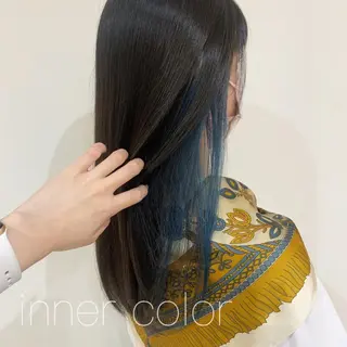 セミロング 透明感カラー 金村真子のヘアスタイル