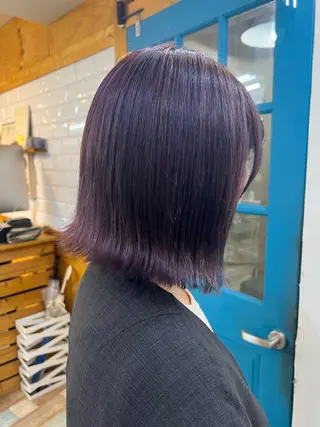 セミロング カラー KANA/ボブ/ インナーカラー/艶髪のヘアスタイル