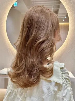 カラー ❤️ブリーチなし💚 ダブルカラー平野実花のヘアスタイル