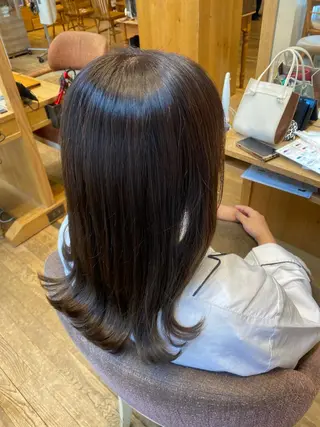 セミロング カラー 解田彩奈/ stylistのヘアスタイル