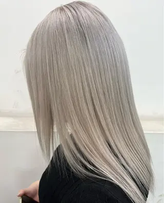 ロング カラー mimiiy梅田 中崎町ハイトーンのヘアスタイル