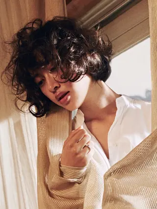 ショート ミディアム パーマ ヘアアレンジ 酒井 麻里のヘアスタイル