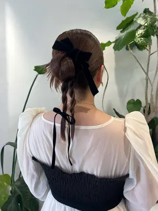 セミロング ボブパーマ／アレンジ Onのヘアスタイル