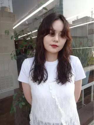 ロング パーマ ボブパーマ/パーマ ウルフパーマのヘアスタイル