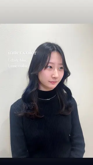 セミロング カラー 髪質改善🫧 カラー特化/Hinaのヘアスタイル