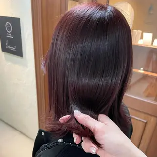 ミディアム カラー ヘアアレンジ maoブリーチ無し 似合わせカラーのヘアスタイル