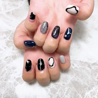 ネイル ⭐︎休業中の練習⭐︎ JNA認定講師髙橋のネイルデザイン