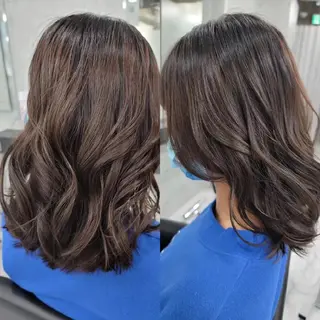 セミロング カラー ヘアアレンジ Endearing所属・❇️安達 優心❇️ 髪質改善/艶髪特化のヘアスタイル