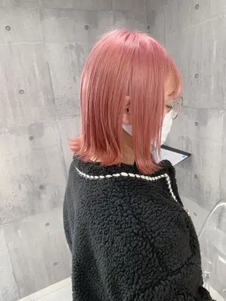 ミディアム カラー ヘアアレンジ 💕ブリーチ/ヘアメ 🎀YUUKAのヘアスタイル