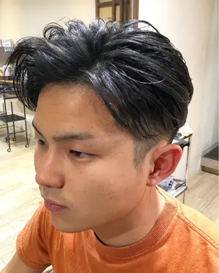 ショート パーマ メンズ パーマ/ハイトーン スパイキー/神田正紀のヘアスタイル