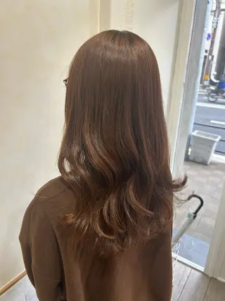 ロング カラー kanon♡ 暖色カラー‎🤍のヘアスタイル