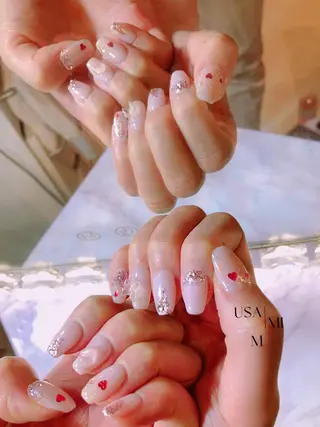ミディアム ネイル USAMiMi 🐰💕のネイルデザイン