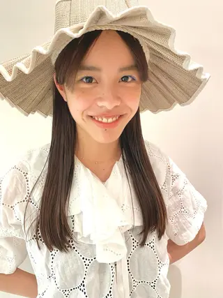 ロング カラー AND THE BRICKS所属・AND THE BRICKS北川珠紀の眉毛・アイブロウイメージ