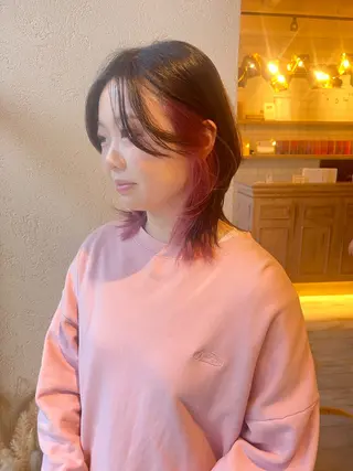 ショート カラー Aya/四条烏丸/ インナーカラーのヘアスタイル