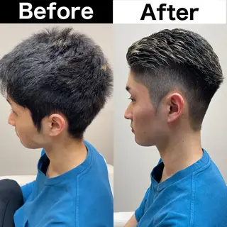 メンズ Soleria /ソレリア所属・メンズカットのプロ 田中慎一のヘアスタイル