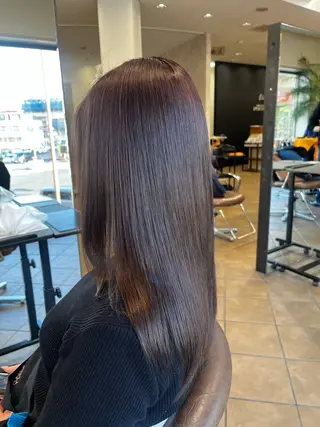 セミロング カラー 濱川 良栄のヘアスタイル