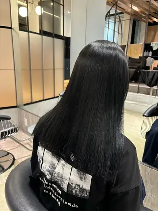 セミロング 西田 美侑/カットモデルのヘアスタイル