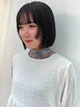 ミディアム ブリーチカラー🎀 韓国風/寺門美優のヘアスタイル