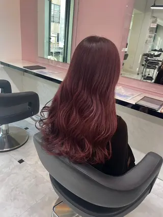 カラー トレンド暖色ヘア🍒 miu🍒のヘアスタイル
