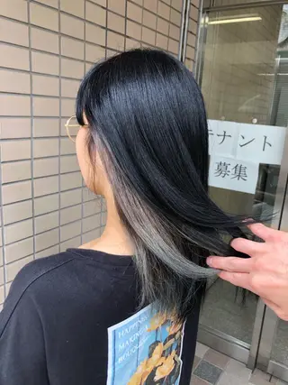 セミロング キノシタ ナオユキのヘアスタイル